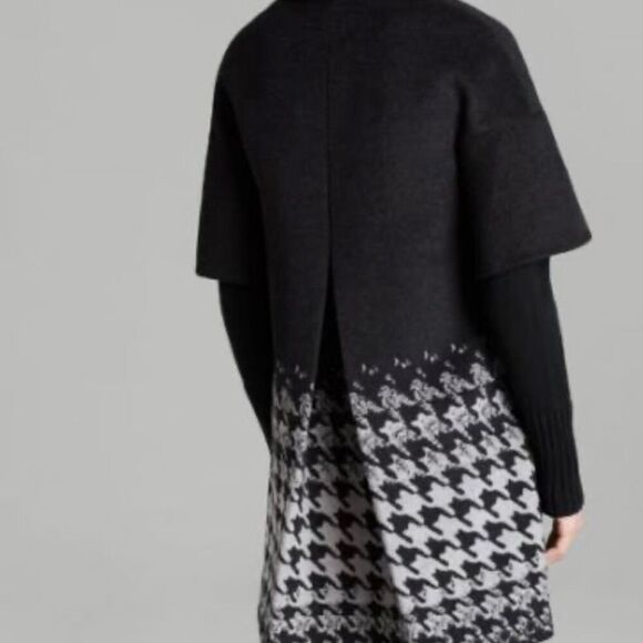 T Tahari Wool Black Blake coat slim fit 3/4 sleeves sz 16 or sz XL - Picture 2 of 13